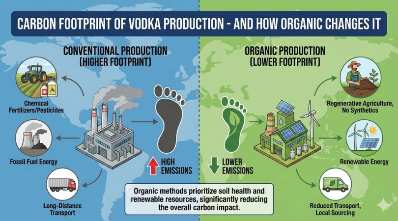 Carbon Footprint of Vodka Production: How Organic Changes the Picture